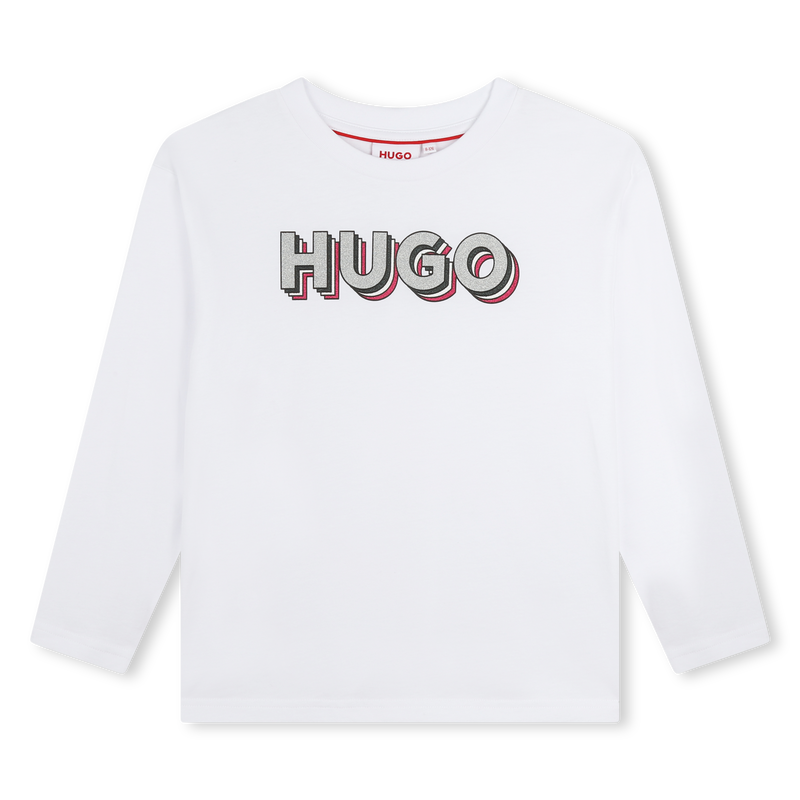 T-shirt with logo print HUGO 
                        GIRL