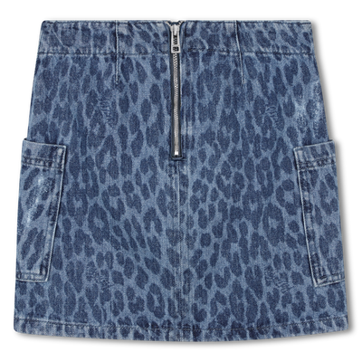 Leopard print denim skirt ZADIG & VOLTAIRE GIRL