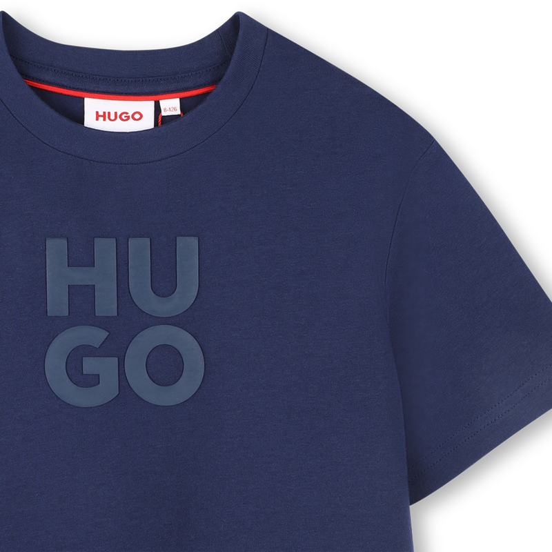 Short-sleeved cotton T-shirt HUGO 
                        BOY