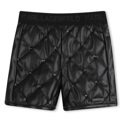 Bermuda with rhinestones KARL LAGERFELD KIDS GIRL