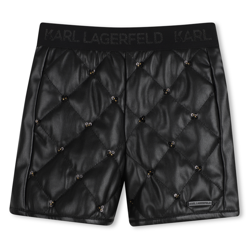 Bermuda with rhinestones KARL LAGERFELD KIDS 
                        GIRL