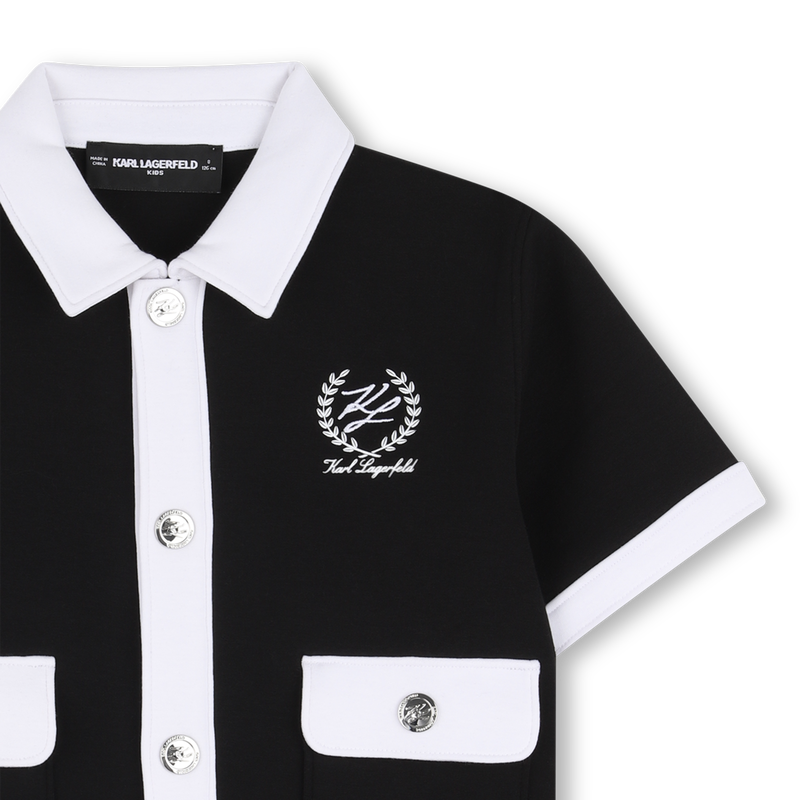 SHORT-SLEEVED CARDIGAN KARL LAGERFELD KIDS 
                        GIRL