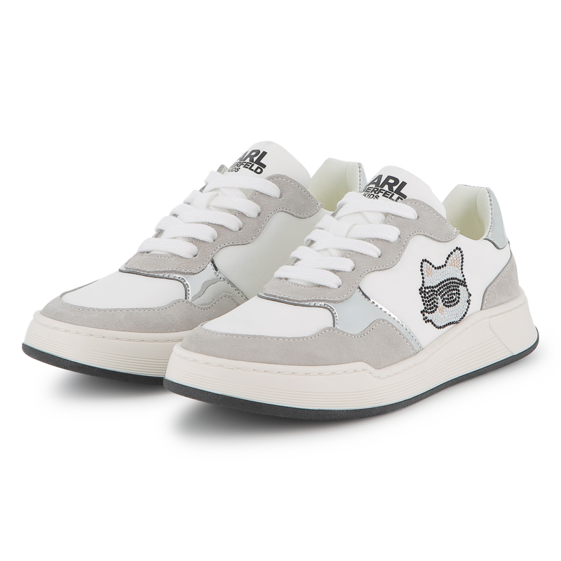 Lace-up low-top sneakers KARL LAGERFELD KIDS 
                        GIRL