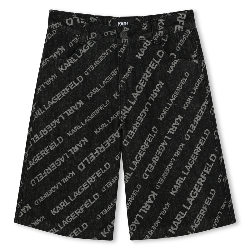 Denim Bermuda shorts KARL LAGERFELD KIDS 
                        BOY