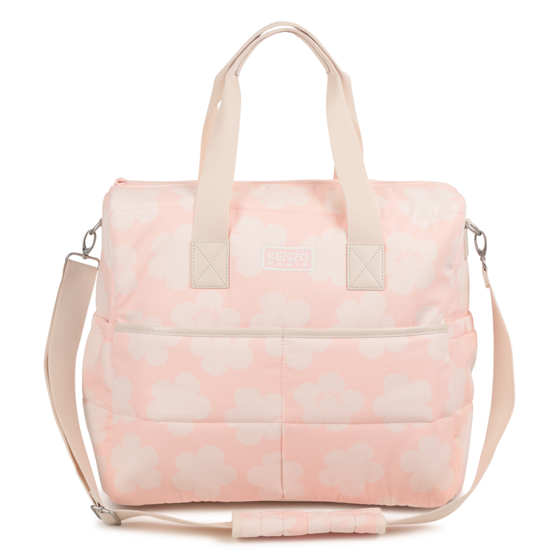 Quilted diaper bag in printed poplin KENZO KIDS 
                        UNISEX