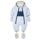 Water-repellent snow suit, PALE BLUE, hi-res