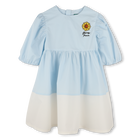 Two-colour flared dress KENZO KIDS 
                    GIRL