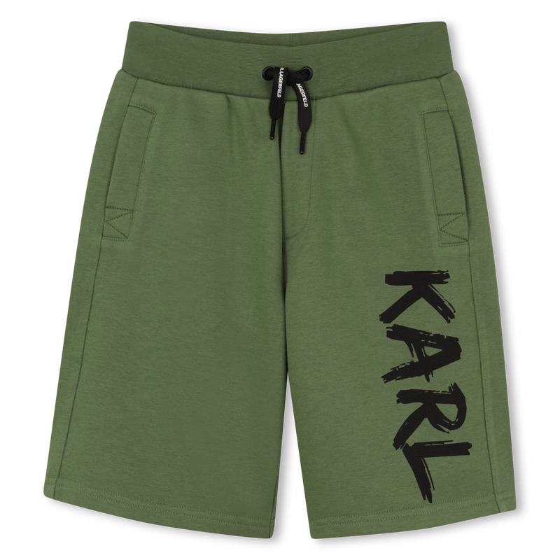 COTTON BERMUDA SHORTS KARL LAGERFELD KIDS 
                        BOY