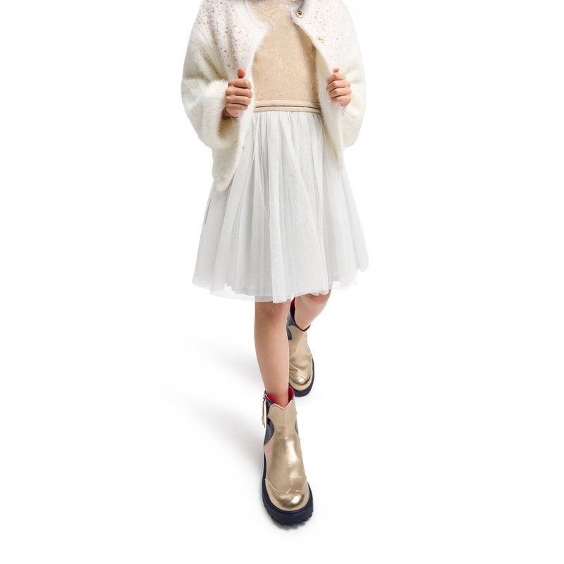 Bi-material dress BILLIEBLUSH 
                        GIRL