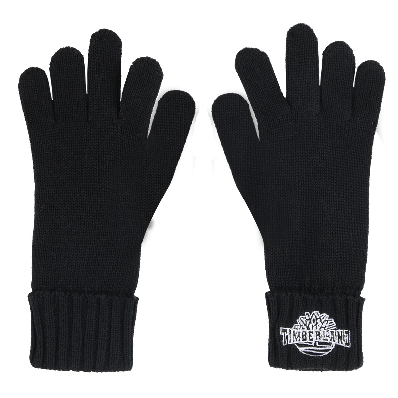Knitted cotton gloves TIMBERLAND 
                        BOY