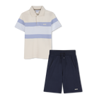 Polo + bermuda set, SAND, hi-res