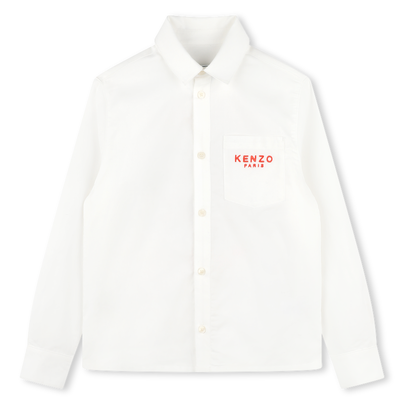 Embroidered cotton shirt KENZO KIDS 
                        BOY