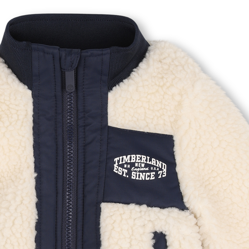 Fuzzy fleece cardigan TIMBERLAND 
                        BOY