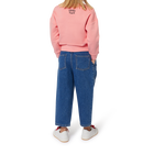 Pleated panelled jeans KENZO KIDS 
                    GIRL