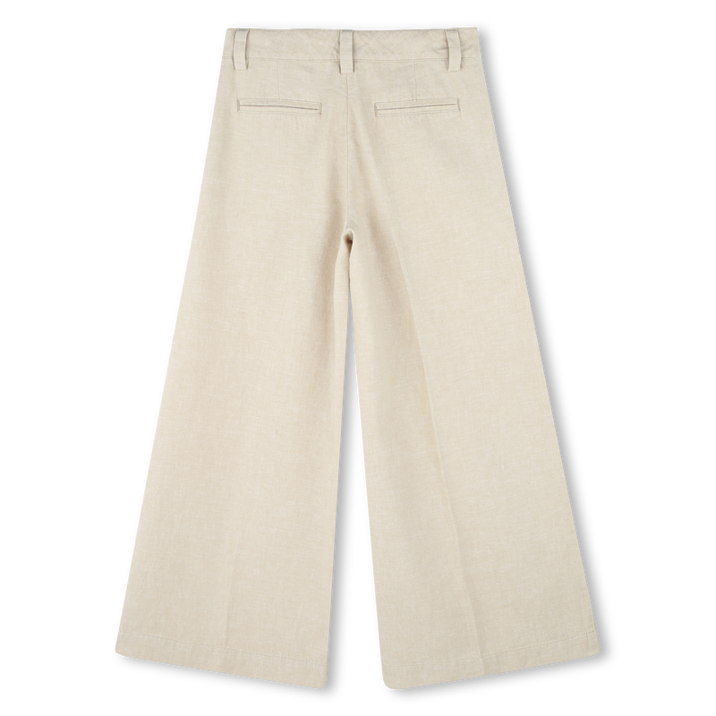 Linen and cotton trousers BOSS 
                        GIRL