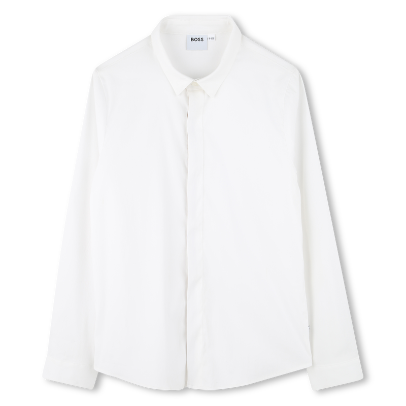 Fitted poplin shirt BOSS 
                        BOY