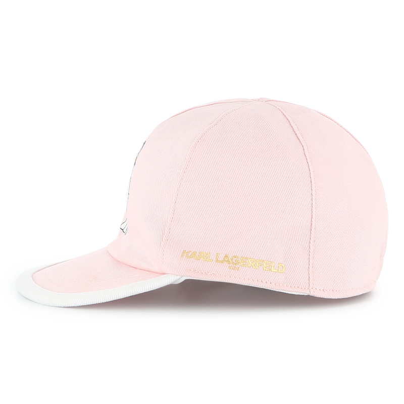 Reversible cotton cap KARL LAGERFELD KIDS 
                        GIRL
