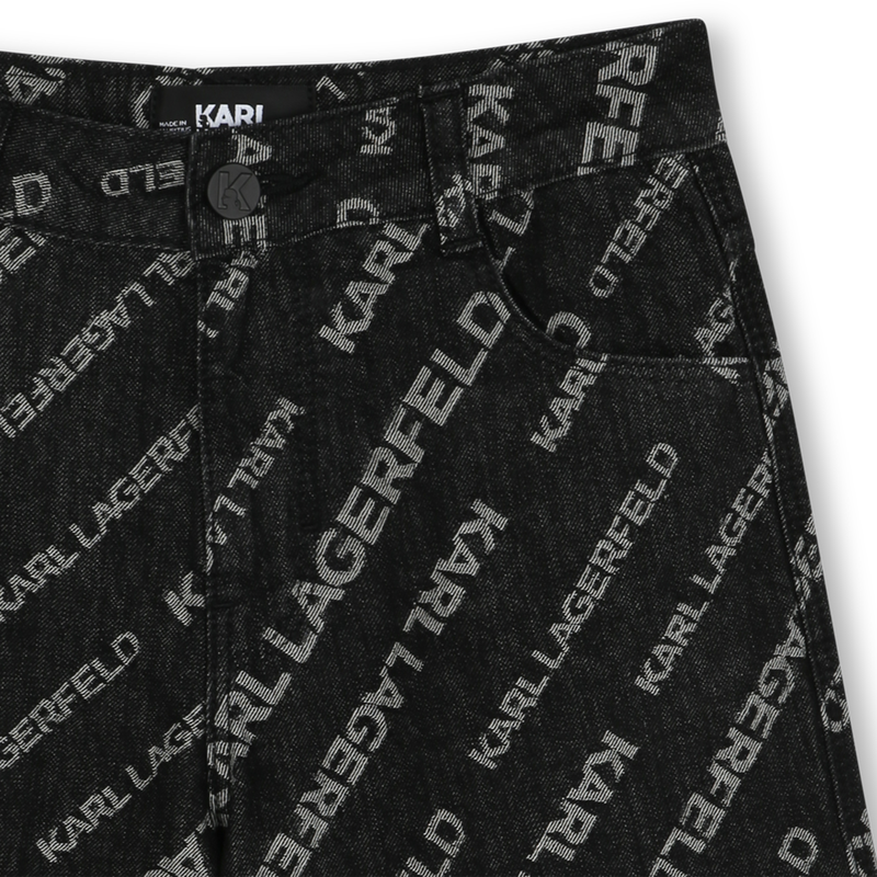 Denim Bermuda shorts KARL LAGERFELD KIDS 
                        BOY