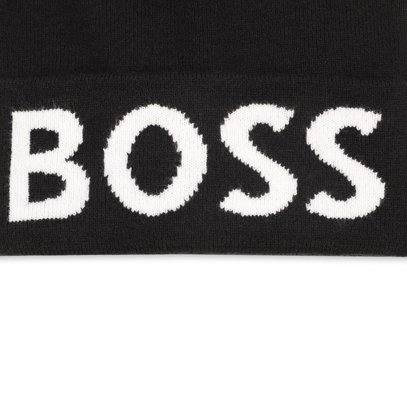 Knitted beanie with lapels BOSS 
                        BOY