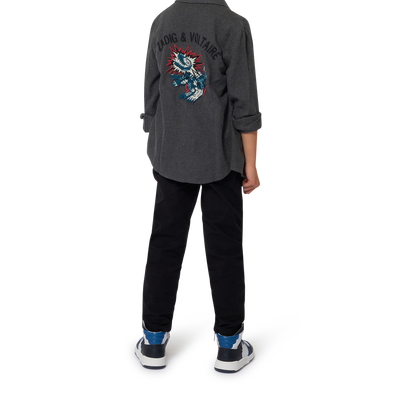 Long-sleeved embroidered shirt ZADIG & VOLTAIRE BOY