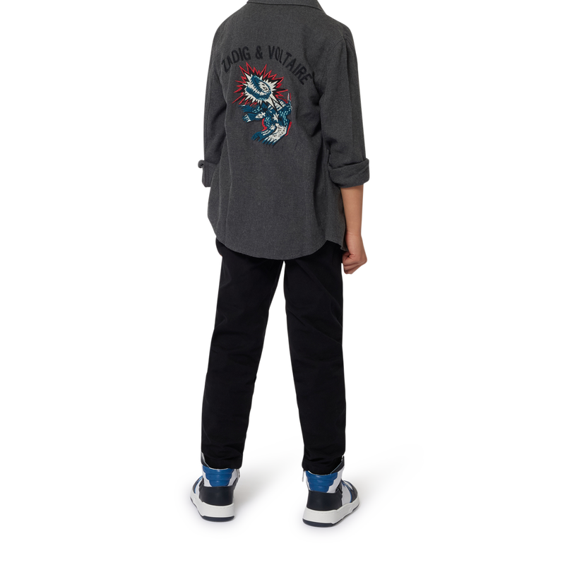 Long-sleeved embroidered shirt ZADIG & VOLTAIRE 
                        BOY
