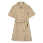 Short-sleeved twill dress MICHAEL KORS 
                    GIRL
