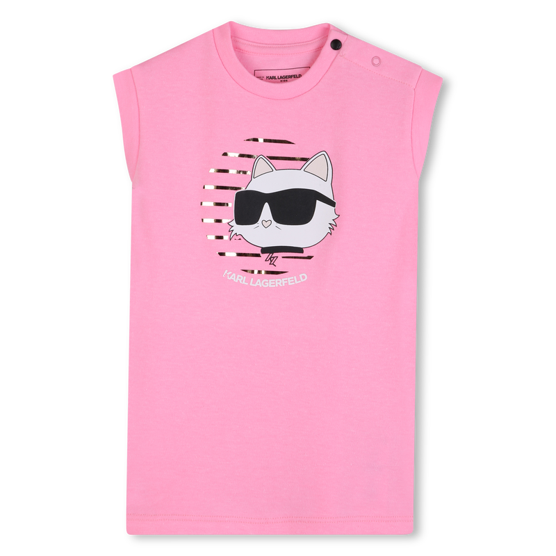 SHORT SLEEVE DRESS KARL LAGERFELD KIDS 
                        GIRL