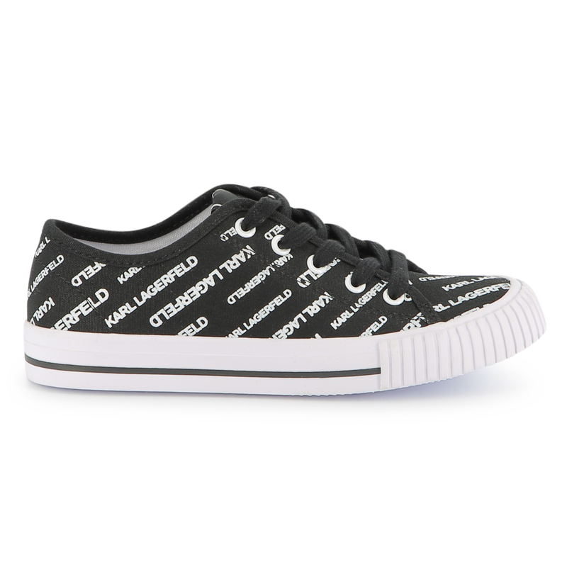 Logo print lace-up trainers KARL LAGERFELD KIDS 
                        BOY