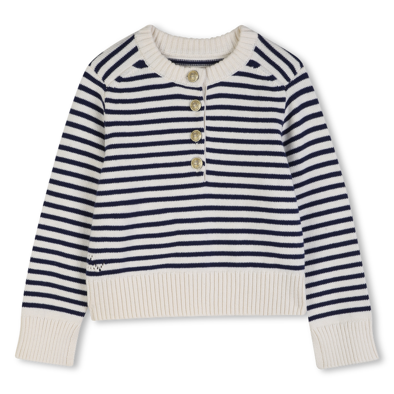 STRIPED ROUND NECK JUMPER ZADIG & VOLTAIRE 
                        GIRL