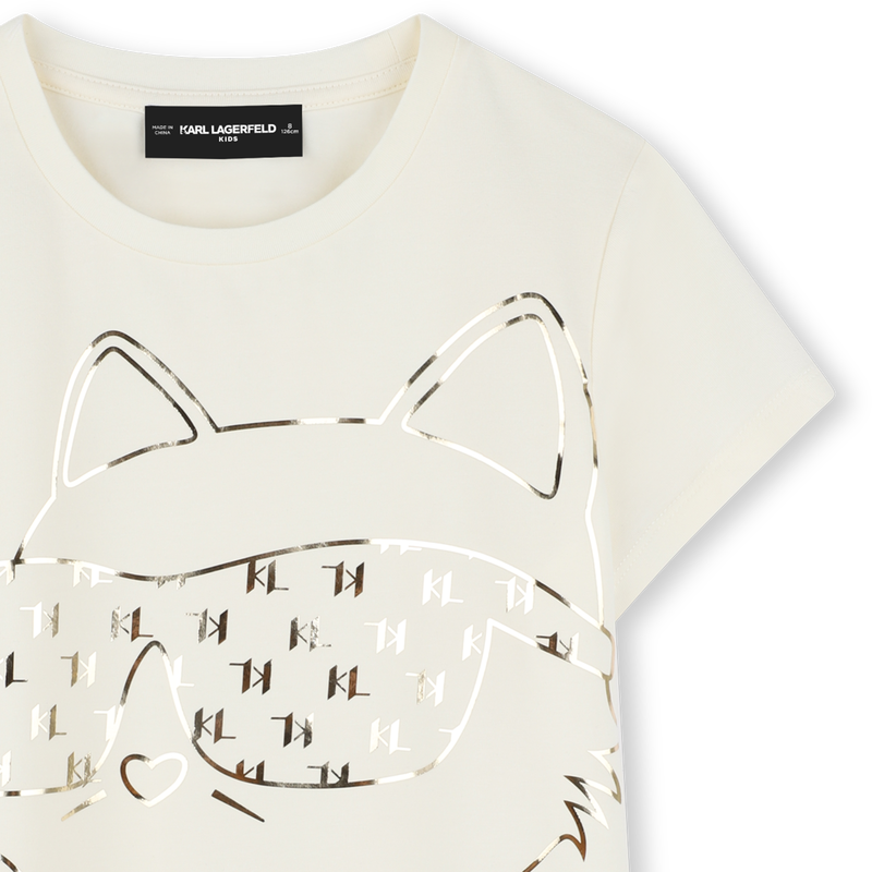 Short-sleeved T-shirt KARL LAGERFELD KIDS 
                        GIRL