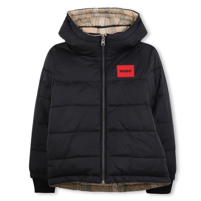 Reversible hooded down jacket HUGO BOY