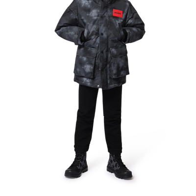 Hooded parka with pockets HUGO BOY