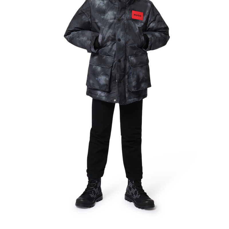 Hooded parka with pockets HUGO 
                        BOY