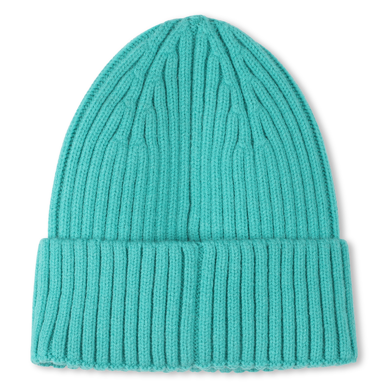 Knitted badge hat with logo TIMBERLAND 
                        BOY