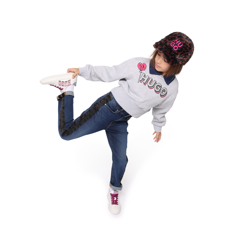 Printed lace-up trainers HUGO 
                    GIRL