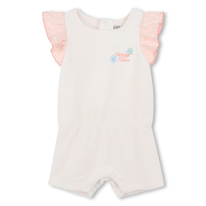 Terry cloth playsuit KENZO KIDS 
                        GIRL