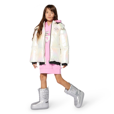 Hooded dress KARL LAGERFELD KIDS GIRL