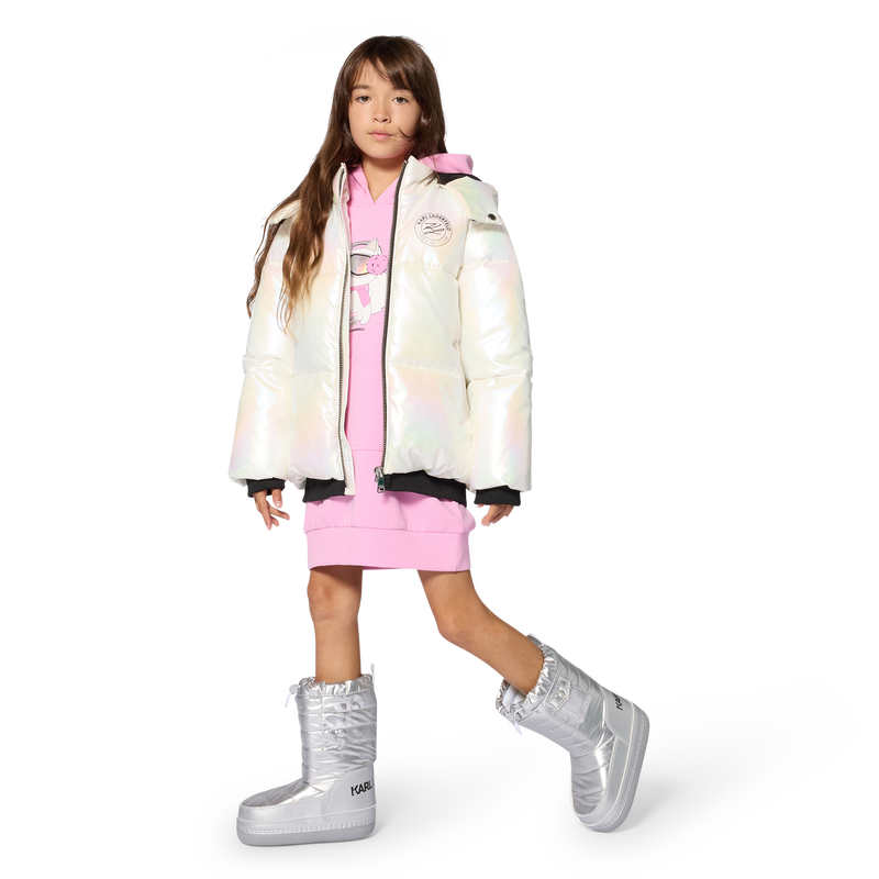 Hooded dress KARL LAGERFELD KIDS 
                        GIRL