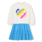 Bi-material novelty dress BILLIEBLUSH 
                    GIRL