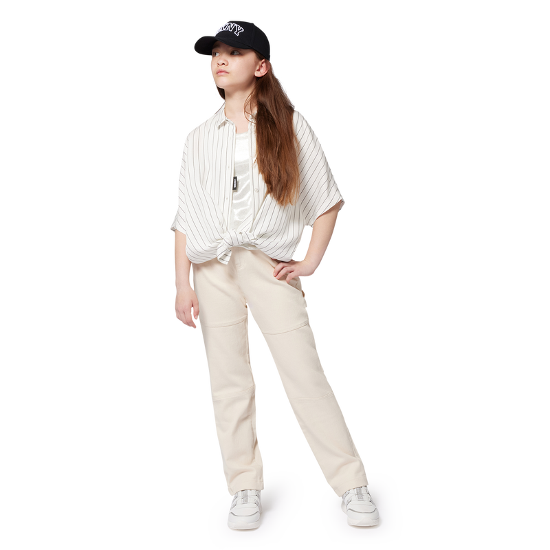 Two-material lace-up trainers DKNY 
                    GIRL