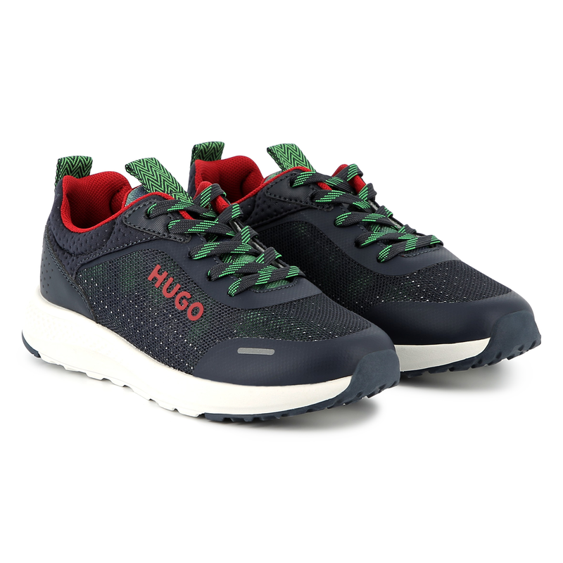 Printed lace-up trainers HUGO 
                        BOY
