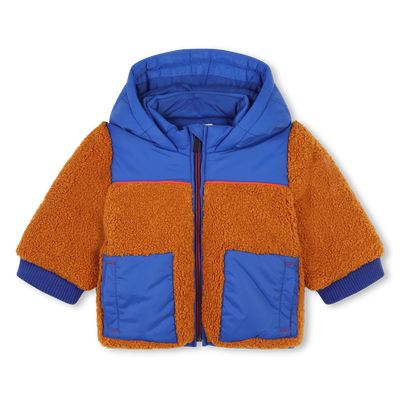 Two-tone bi-material coat CARREMENT BEAU BOY