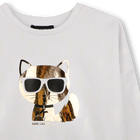 Long sleeve sweatshirt KARL LAGERFELD KIDS 
                    GIRL