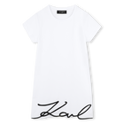 Embroidered dress KARL LAGERFELD KIDS 
                    GIRL