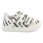 Leather hook-and-loop trainers KARL LAGERFELD KIDS 
                    UNISEX