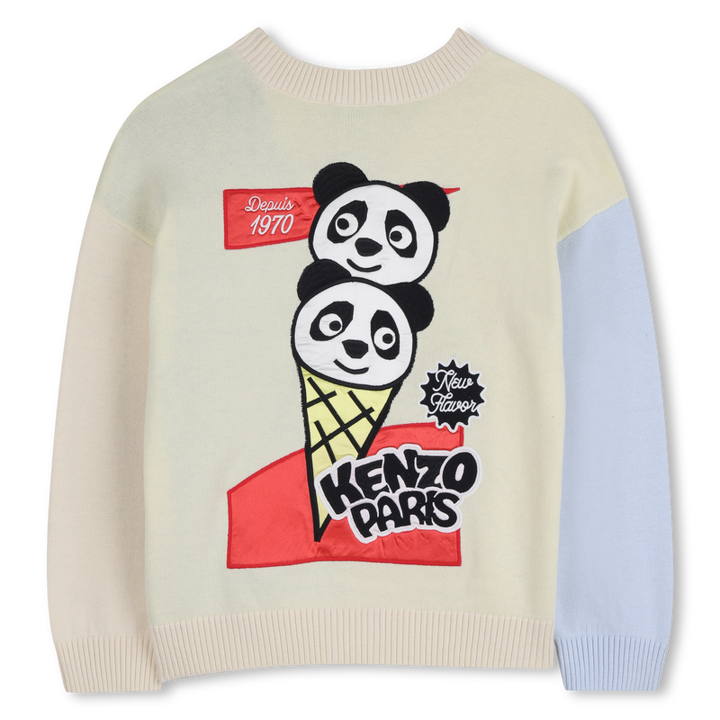 V-NECK KNITTED CARDIGAN KENZO KIDS 
                        BOY