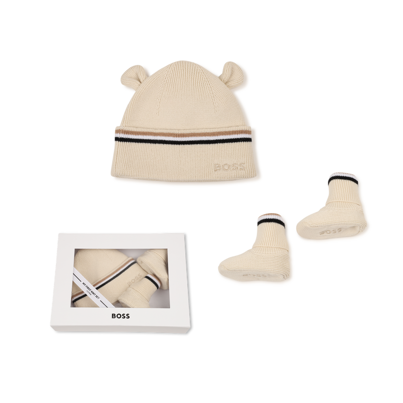 Hat and slipper set BOSS 
                        UNISEX
