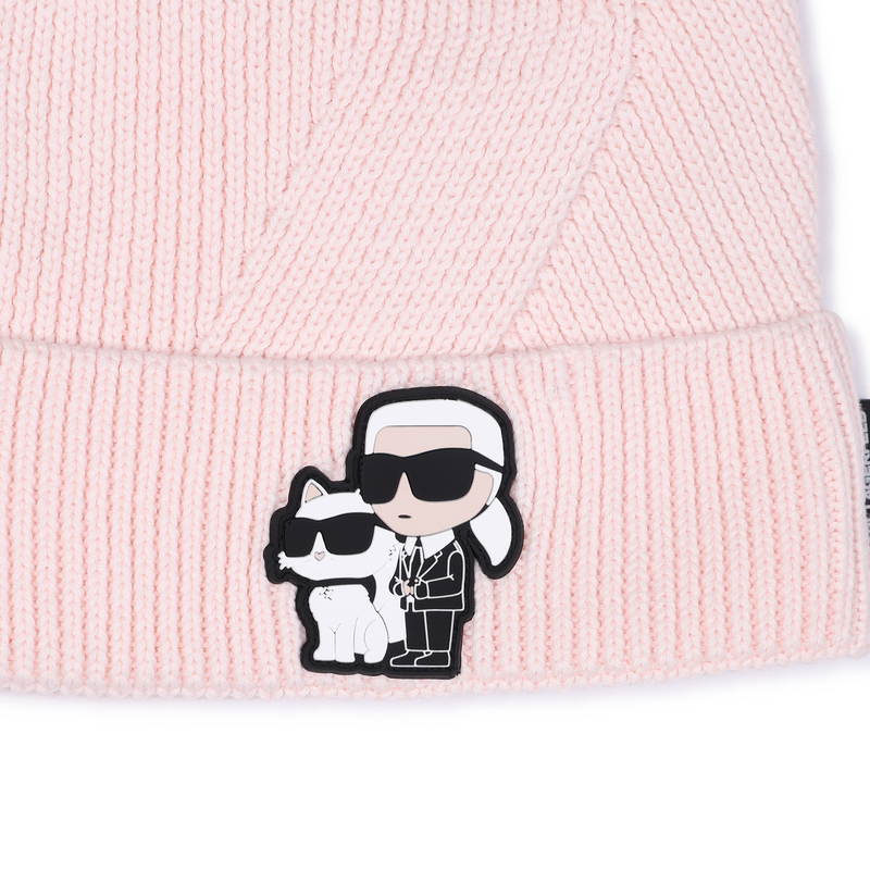 Knitted beanie KARL LAGERFELD KIDS 
                        GIRL