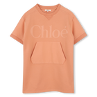 Short sleeve dress, APRICOT, hi-res