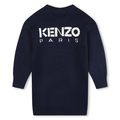Jacquard knitted dress KENZO KIDS GIRL